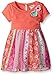 Youngland Girls' Little Yarn Knit Pop-Over Bodice Dress with Printed Chiffon Skirt