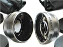 Digital 2x Telephoto and 0.45x Wide Angle 30.5mm Conversion Lens Set for Cameras and Video Camcorders