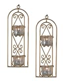 San Juan Decoration Design Wall Mount Sconce Candle Holder Set Of 2