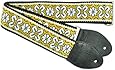 Souldier GS0944BK02BK Custom USA Handmade Greenwich Layla Electric Guitar Strap - Yellow/Black