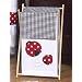 Baby and Kids Clothes Laundry Hamper for Ladybug Polka Dot Bedding Set