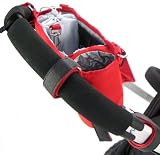 Stroll-Air Universal Stroller Organizer Console with Cup Holders in Red