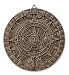 Ceramic plaque, 'Aztec Sun Stone in White'