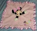 Pink Minnie Mouse Snuggle Buddy Security Blanket