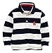 Soda Park Boys Long Sleeve Striped Cotton Polo Shirt
