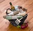 Classic Pasta Gift Basket with Gourmet Sauces, Olive Oil, Italian Cookies, Pasta Fork