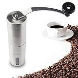 手挽きコーヒーミル ステンレス鋼の設計、調整可能なホーム用精密セラミック、パーフェクトと細かさやキャンプ用ポータブルで[手挽コーヒーグラインダー] Idealeben手作業コーヒ機器