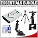 Motorsports Essentials Bundle for Sony Action Cam HDR-AS30V, AS15 & AS10 Camcorders with NP-BX1 Battery + Suction Cup & Roll Bar Mount + Flex Tripod + Accessory Kit
