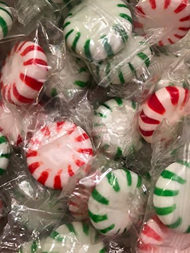 Red Peppermint and Green Spearmint Starlight Mints Candy, 1 Pound