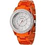 Fossil Stella Orange Glitz Topring Watch