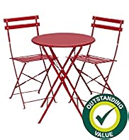 Cortardo Folding Bistro Table & 2 Chairs