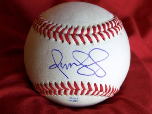 Omar Vizquel Autographed ROLB Baseball, Chicago White Sox, Seattle Mariners, Cleveland Indians, Proof Photo of Omar Signing for Us.