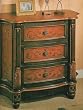 Three Drawer Two Toned Bombe Chest By Coaster Furniture