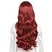 YOPO Halloween Wig Long Wavy Curly Hair Wigs for Women Synthetic Cosplay Costume Party Wig, Full Wig, 29.5'' Hair Wigs with Bangs, Heat Resistant, Daily Use, Free Cap & Hair Pins
