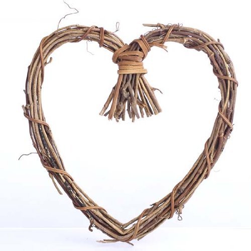 Natural Twig Grapevine Heart Shaped Wreaths for Your Decorating and