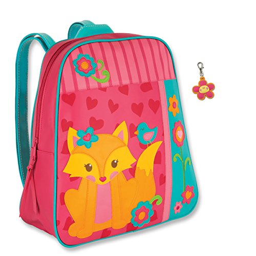 Stephen Joseph Fox Backpack with Flower Zipper Pull - Girls Backpacks