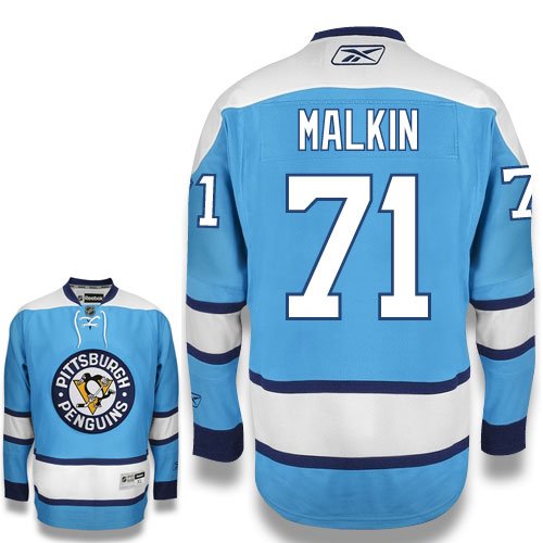 MALKIN #71 Pittsburgh Penguins RBK Premier Third NHL Hockey Jersey by Reebok (NHLPA Certified Custom Sewn Authentic Twill)