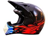 Dot Adult Red Flame Dirt Bike ATV Motorcross Off road Helmet (M:22.25 22.75 inches) 51UKGGleIsL. SL160 Dot Adult Red Flame Dirt Bike ATV Motorcross Off road Helmet (M:22.25 22.75 inches)