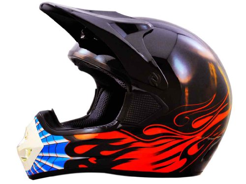 Dot Adult Red Flame Dirt Bike ATV Motorcross Off road Helmet (M:22.25 22.75 inches) 51UKGGleIsL Dot Adult Red Flame Dirt Bike ATV Motorcross Off road Helmet (M:22.25 22.75 inches)