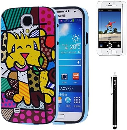 NewMall Samsung Galaxy S4 case,cartoon dog Pattern 2 in 1 Slim Fit Dual Layer TPU+Bumper Case Cover Protector For Samsung Galaxy S4 case