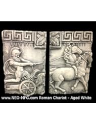 Home: ROMAN GREEK GLADIATOR, CHARIOT & HORSE 2pc WALL SCULTPURE www.NEO-MFG.com - www.NEO-MFG.com