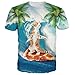 RAISEVERN Unisex 3d Printed Casual Summer Short Sleeve T-shirts Tees