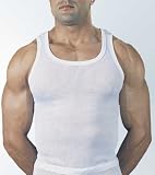 Mens Classic MESH VEST singlet Underwear 2 Pack