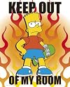 The Simpsons - Keep Out Mini-Poster (50 x 40cm)
