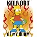 Posters: The Simpsons Mini Poster - Keep Out (20 x 16 inches)