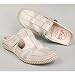 s.OLIVER Damen Sport-Sabot, Pantolette, Klett, weiss-beige