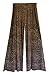 Dangerousfx Women's Gothic Wide Leg Flattering High Waist Stretch Palazzo Pants