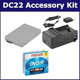 Buy Canon DC22 Camcorder Accessory Kit includes: SDM-176 Charger, SDBP208 Battery,...