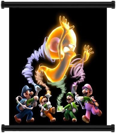 Luigi's Mansion: Dark Moon Game Fabric Wall Scroll Poster (16" x 16") Inches