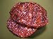 Oh Its Red Sequin Newsboy/ Purple Satin Under...Look at Close up Picture!!! Red Hat Ladies Society Gotta Have photo