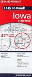 Rand McNally Easy to Read! Iowa State Map