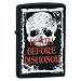 Zippo Death Before Dishonor Black Matte Pocket Lighter
