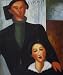 Art Reproduction Oil Painting - Modigliani Paintings: Jacques and Berthe Lipchitz - Classic 20 X 24 - Hand Painted Canvas Art