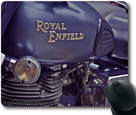 HOHP vintage Mouse Pad with royal enfield 21 wallpaper Neoprene Rubber Standard Size 9 Inch(220mm) X 7 Inch(180mm) X 1/8(3mm)
