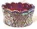 RED GLASS Red Carnival Star & Arch Nappy - Bowl