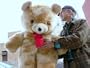LIFESIZE 42" TEDDY BEAR * SOFT FUR LOOKS LIKE MINK * HUGE SOFT STUFFED JUMBO BIG PLUSH - COLOR: MINK - AMERICAN MADE IN THE USA AMERICA - GREAT FOR VALENTINES DAY or ANY DAY