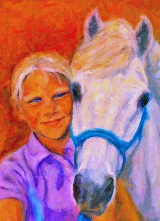 Custom Order #FL-PP8, Oil on Canvas, Custom Painting of The Person You Love, For 1 Person of Customer's Choice, Style: Photo-Realism, with Signature Text