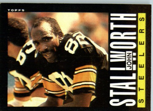 1985 Topps # 363 John Stallworth Pittsburgh Steelers Football Card - Shipped In Protective Screwdown Display Case!