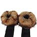 ECOSCO Women Soft Cozy Fuzzy RED FOX Faux Fur Leg Warmers Sock Boot Cover