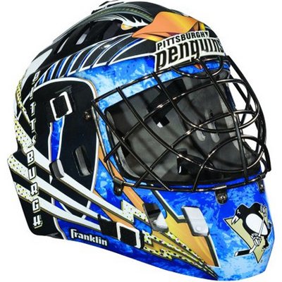 Franklin NHL Team SX Comp GFM 100 Youth Goalie Face Mask - Pittsburgh Penguins