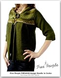 Free Peopleフリーピープル カーキ ポンチョデザインニットカーディガン M
