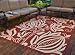 Patio Indoor Outdoor All Polypropylene CY2961 Red 9' x 12' 6 Rug