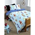 BOYS ROBOT BLUE SINGLE DUVET COVER BED SET