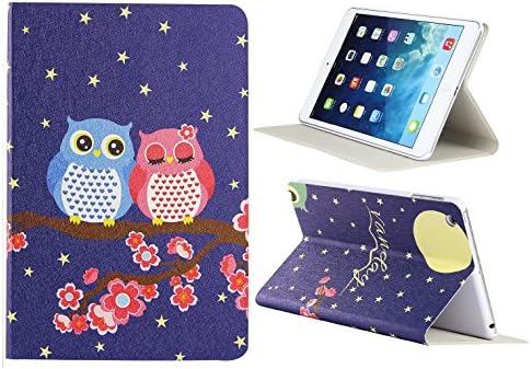 VanDay Booming Flower Pattern Ultra Slim PU Case Cover for Apple iPad Mini Mini 2 with Smart Cover Auto Wake / Sleep (TwinOwl)