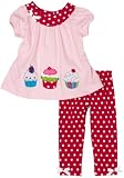 Rare Editions Baby-girls Infant Cupcake Legging Set