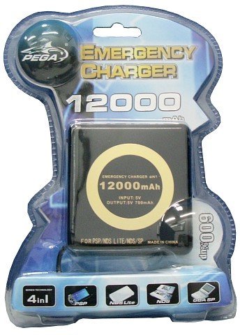 Childrens Toyshop  Computer : PEGA PG-P069B PSP/NDS/NDS Lite/GBA SP 12000mAh 4 IN 1 Emergency Charger For NDS Lite